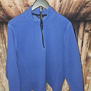 Lands' End Royal Blue Quarter-Zip Pullover
